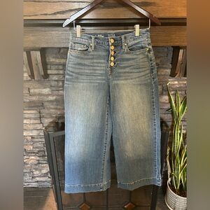 a.n.a Blue Flare Wide Leg Jeans